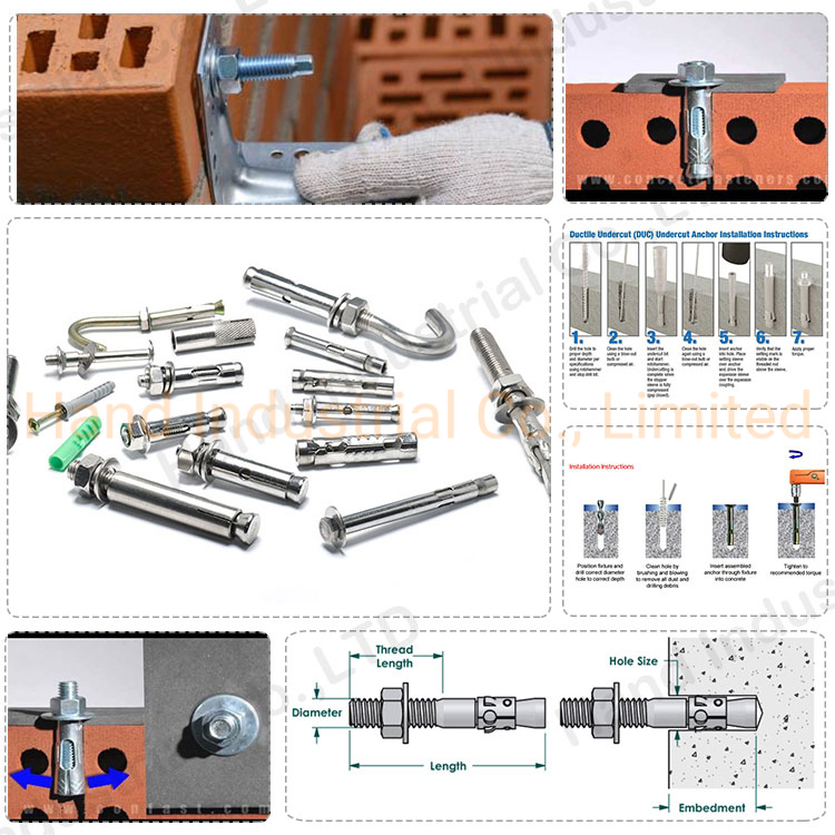 Клиновые анкеры из нержавеющей стали SUS304