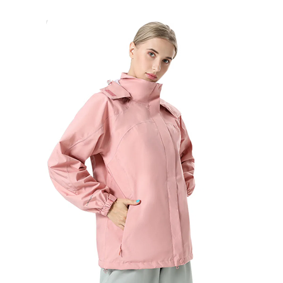 High Quality Women New Waterproof Windproof Hoody Raincoat for Biker