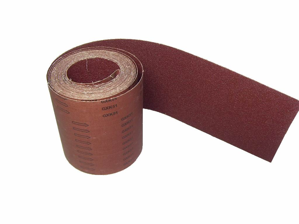 Gxk51 Hard Sand Emery Aluminum Oxide Abrasive Paper Sanding Cloth Jumbo Roll for Sander and Grinding Machine