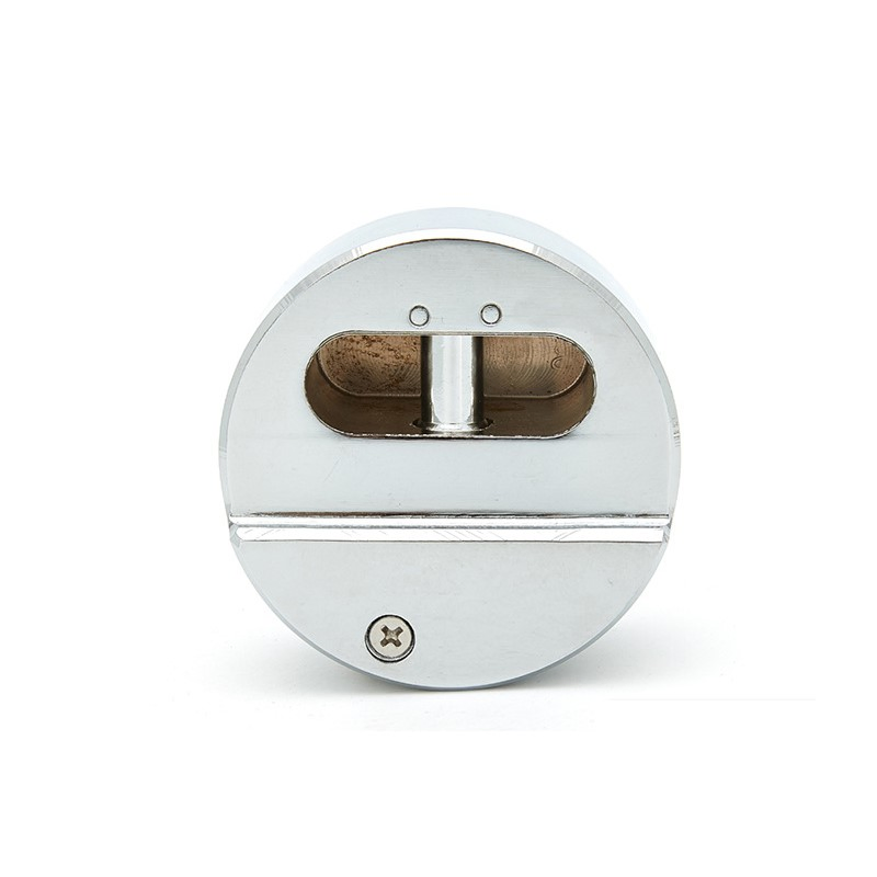 Heavy Duty Round Steel Lock Puck Padlocks Reinforced Hidden Shackle Lock for Trucks Van Gates