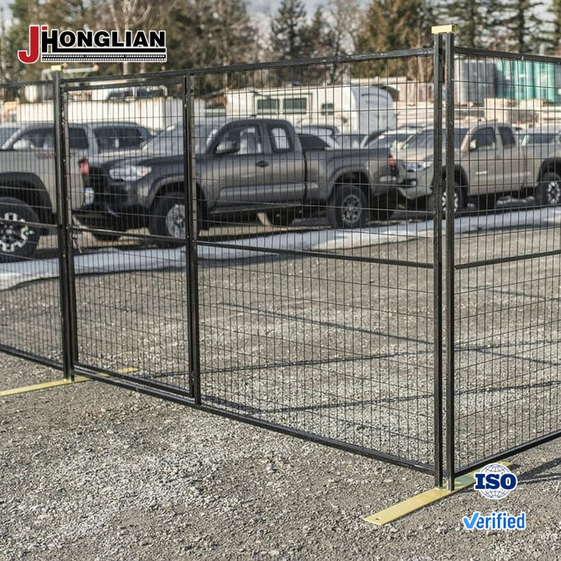 Canada Temporary Construction Fence Panel Steel and Iron Frame