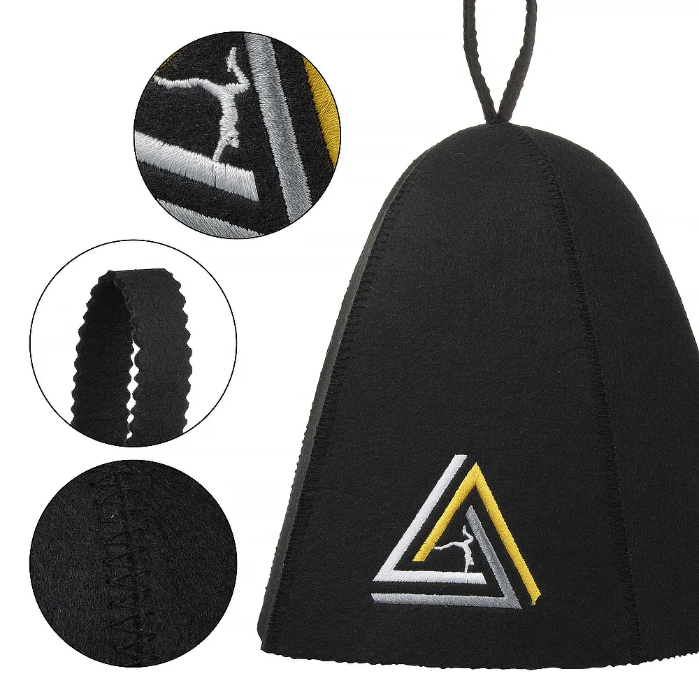 Pure Wool Sauna Hats - Heat-Resistant, Custom Logo, Factory Direct Sale