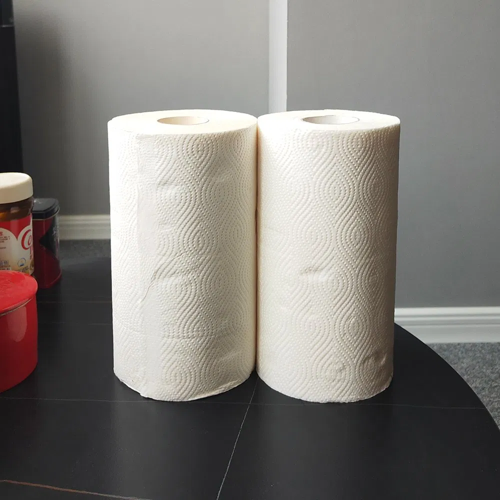 2ply White and Strong Bamboo Kitchen Towel Roll and Individual Wrapped