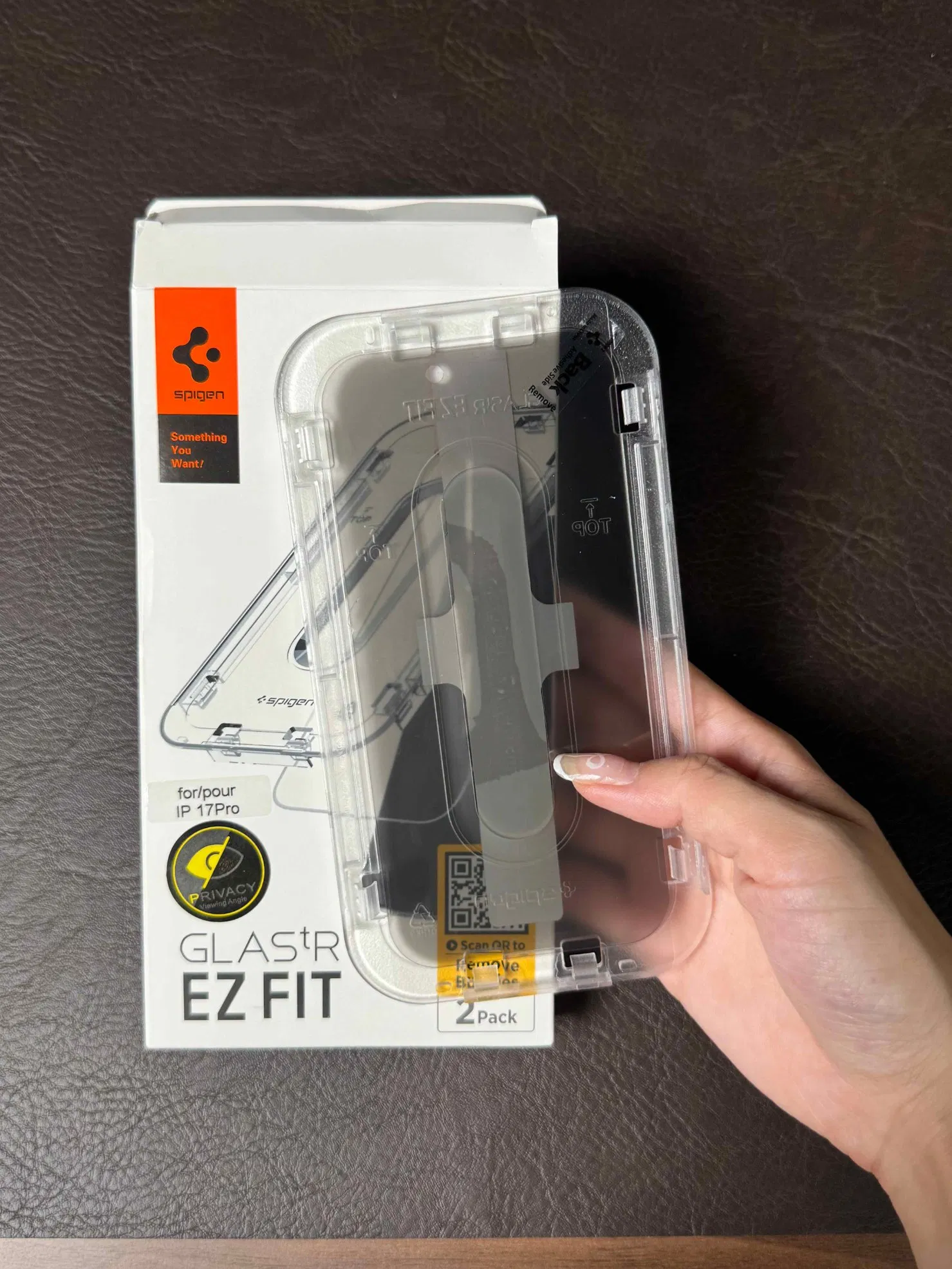 Spigen Ez Fit Tempered Glass Screen Protector for iPhone Air 17 PRO Max Anti Scratch