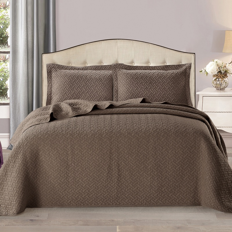 Wholesale Lightweight Bedding Set Quilt Set Bedspread Coverlets 3PCS Velvet Bedspread Set