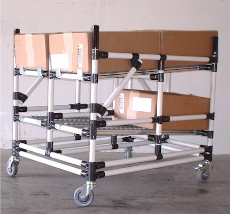 Yusi Industrial Custom Design Aluminum Flow Rack Storage Shelf