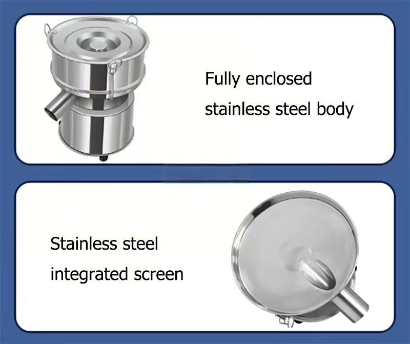 Small Automatic Table Top Vibrating Sifter Shaker Machine for Breading Table Flour Shaking Snack Equipment