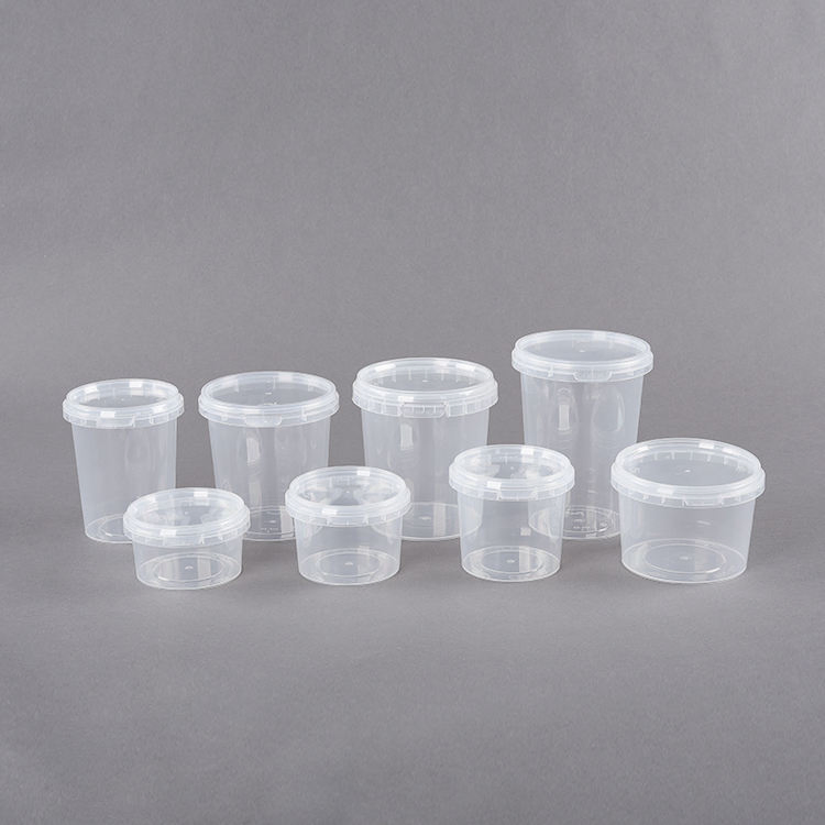 Пластиковый контейнер для супа 900 мл с защитной крышкой