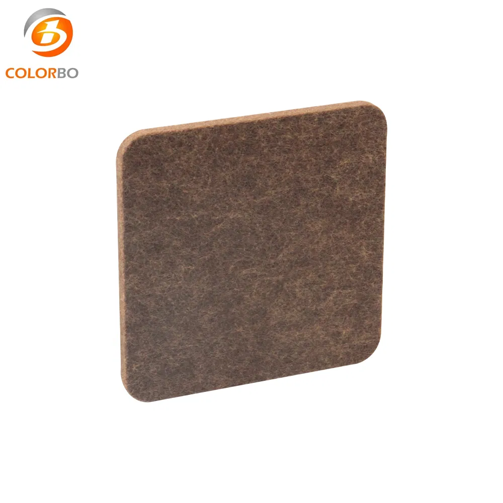 Sound Absorption Materials CBE35 Deep Brown 9MM Eco-friendly PET Acoustic Wall Felt Wool Panel