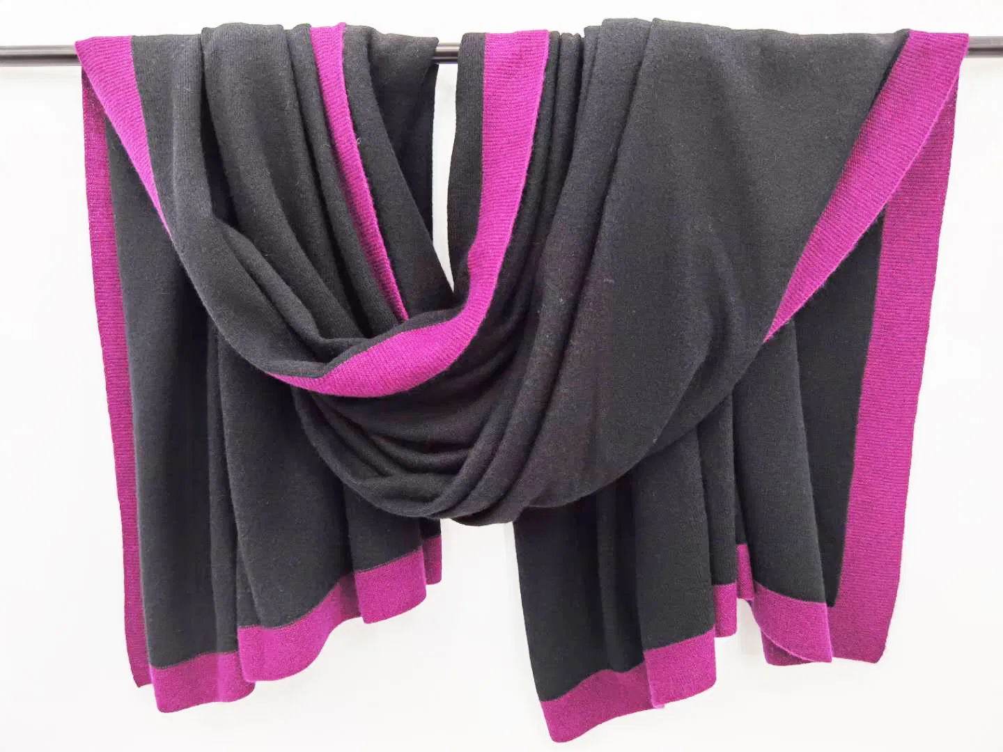 Cashmere Wool Jacquard Flowers Blanket