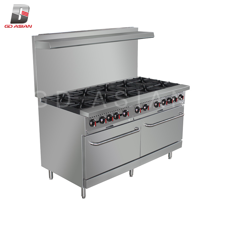 Commercial Cooking Gas Range with Plate