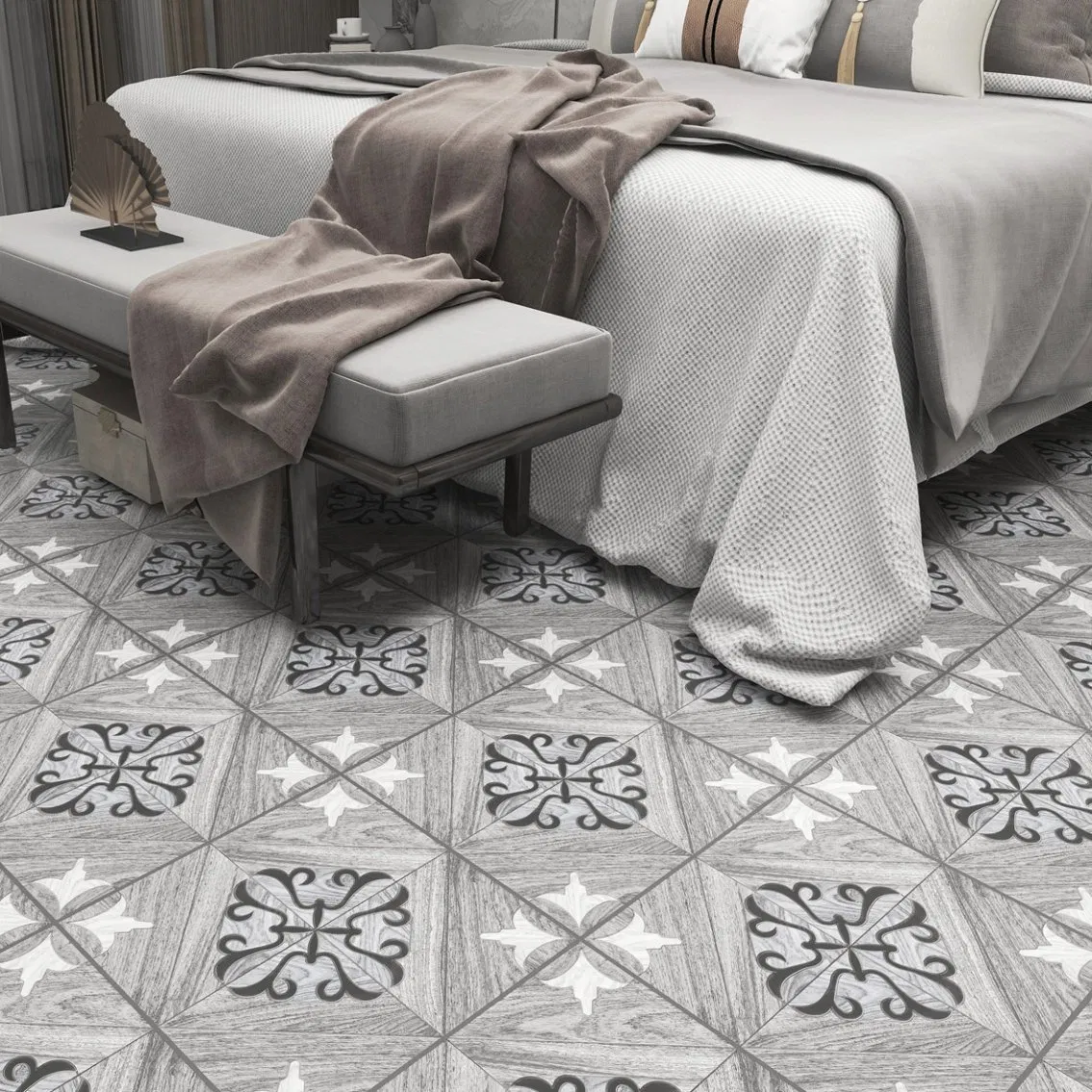 Low Cost Household Wall & Floor Renovation Removable Waterproof Vinyl Peel and Stick Tiles