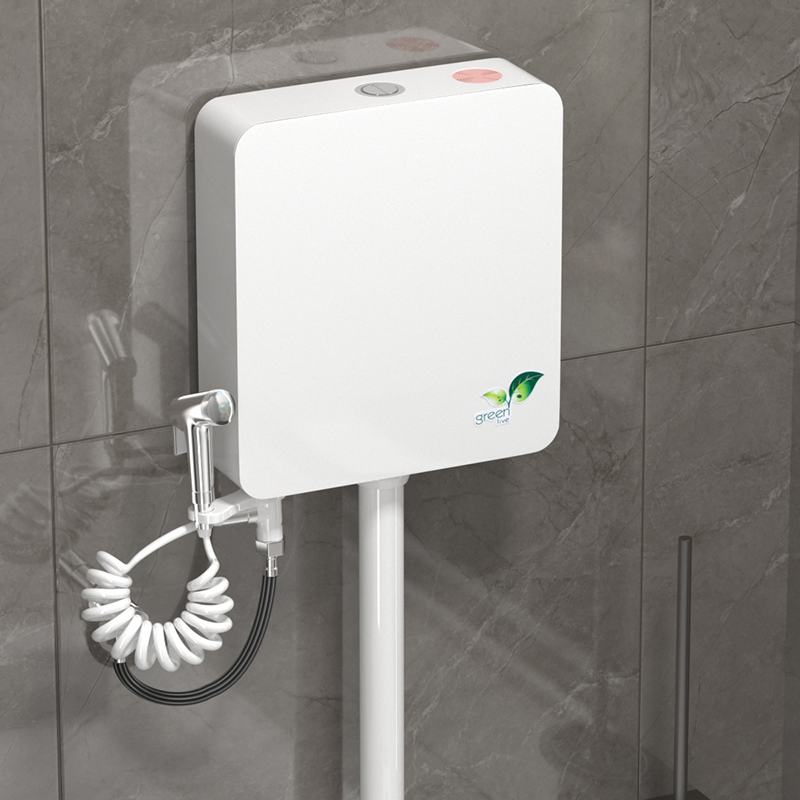 Square Design Economic Big Size Water Tank Wall Hung Plastic Toilet Cistern