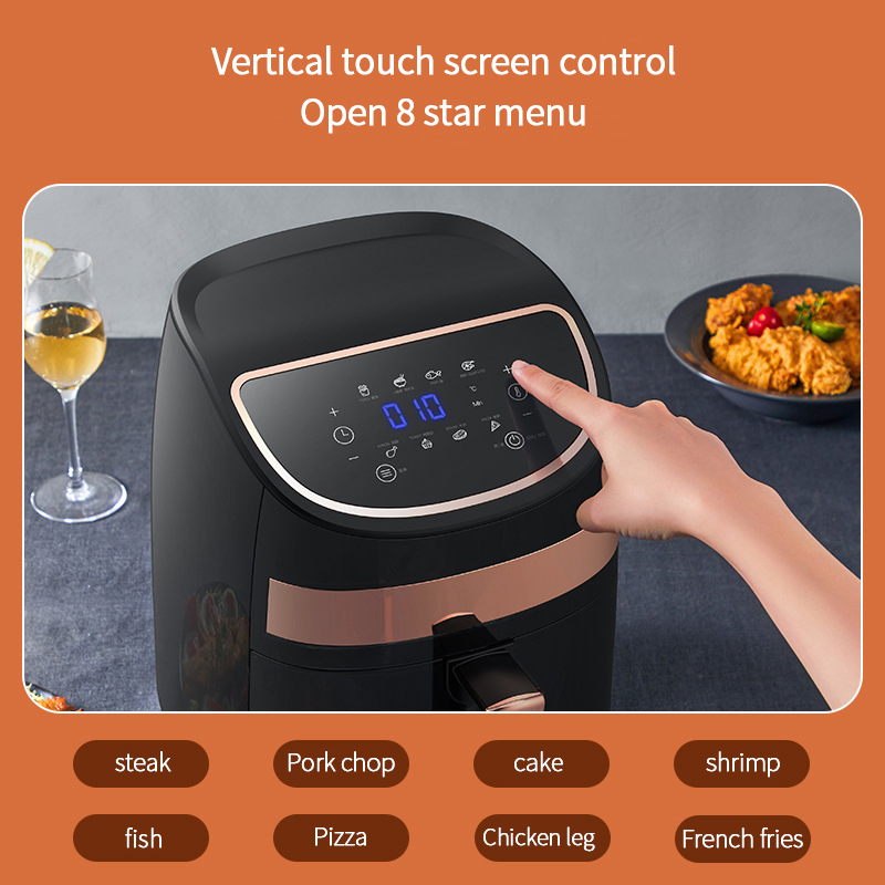 Air Fryer From Touch Screen Design Deerma Air Fryer