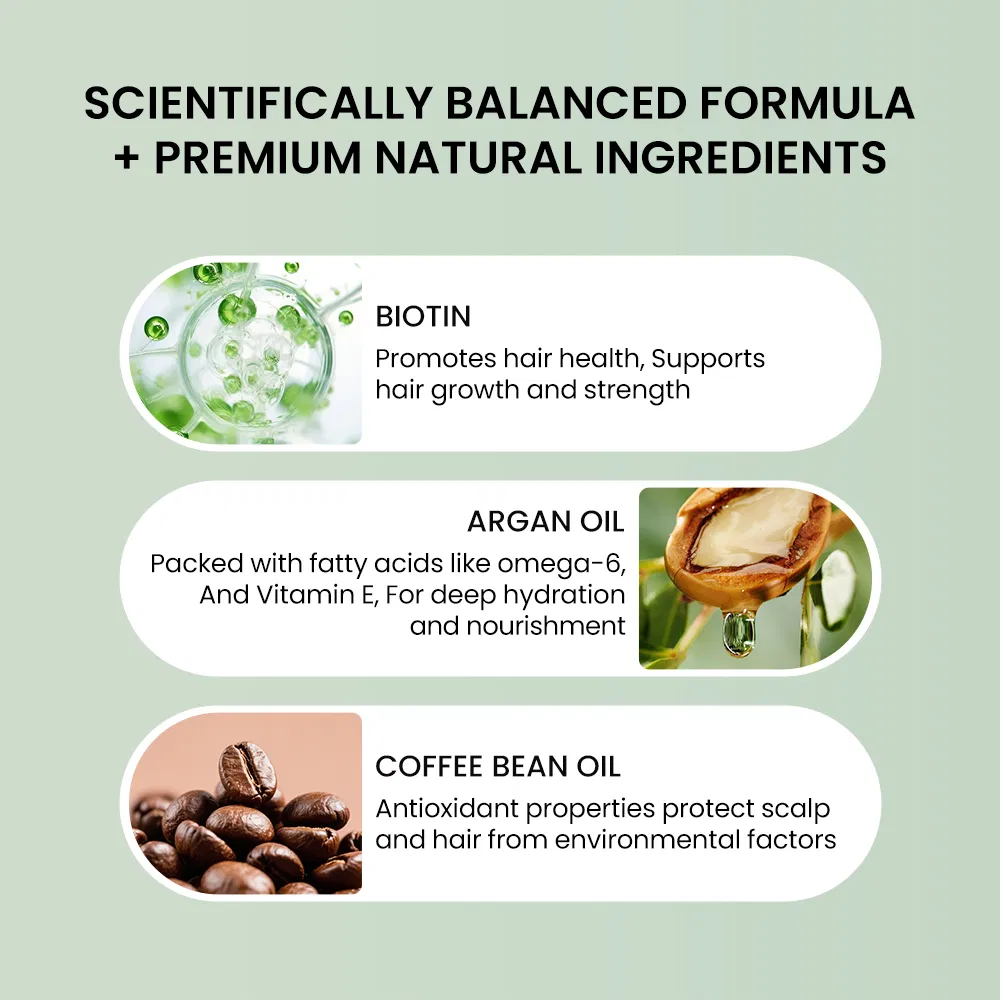 Natural Organic Vegan Scalp Hair Serum Anti Hair Loss Thickening Argan Oil Biotin Hair Growth Oil for Men