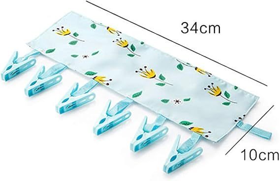 Folding Mini Clothes Dryer Airer with 6 Clothes Pegs 6 Clip Wbb10681