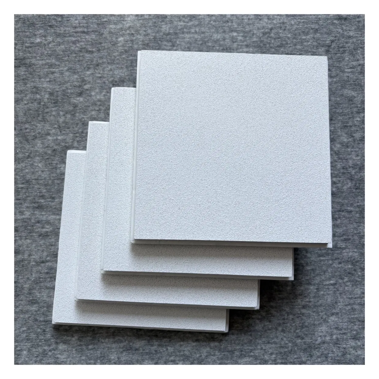 Tegular Edge Fiberglass Acoustic Ceiling Fireproof Panel Sound Insulation Ceiling