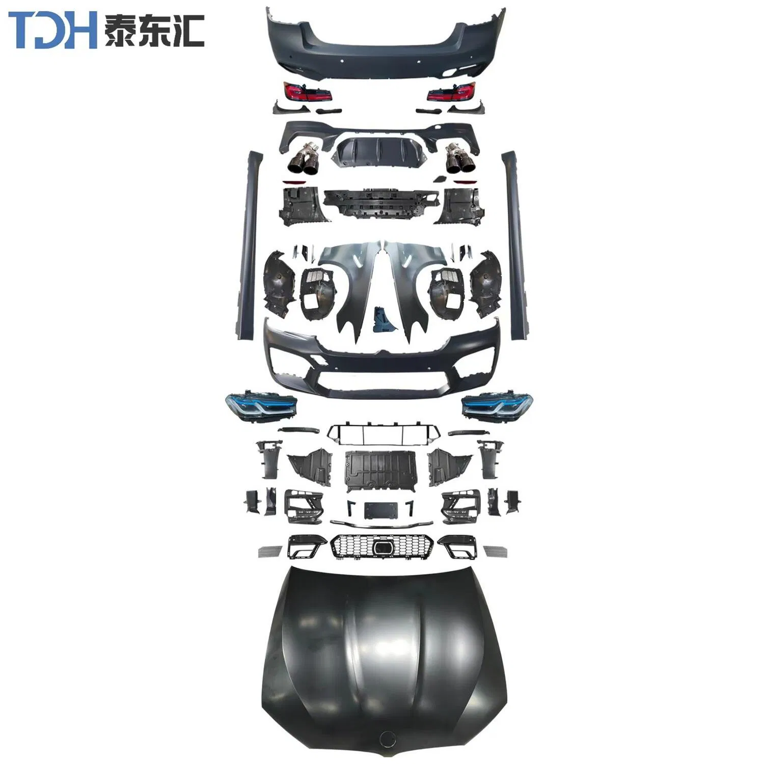 Передний бампер M5 F90 LCI для BMW 5 серии G30/G38