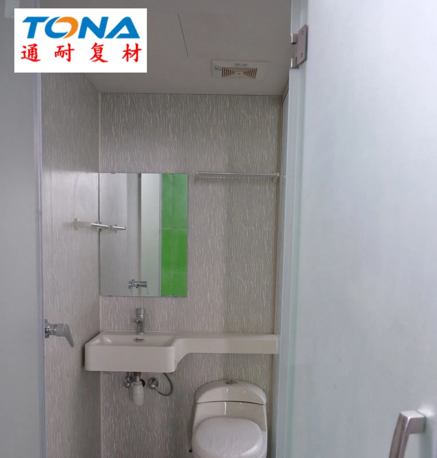 Accessories Prefabricated Furniture Custom Sizes High Value Efficient Drainage SMC Bathroom