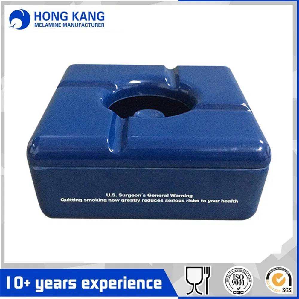 Public Melamine Smokeless Printed Ashtray