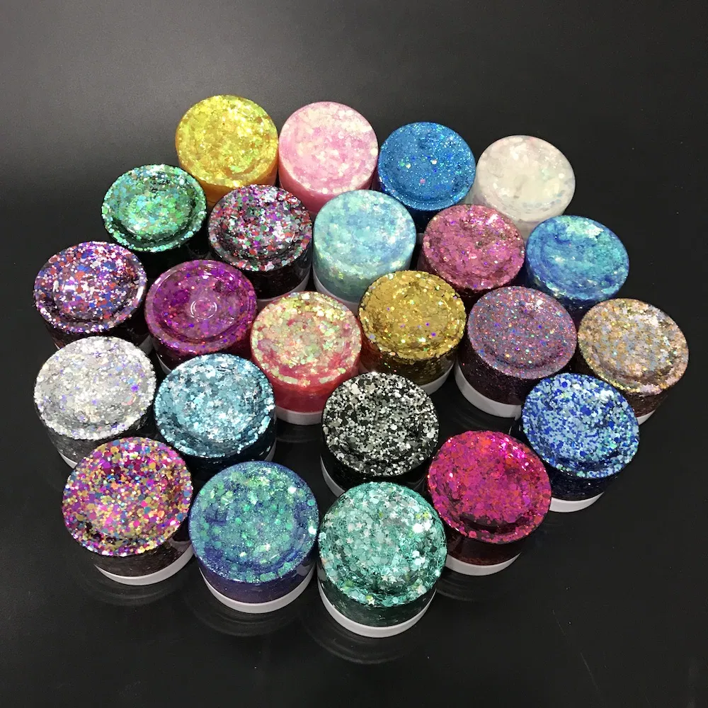Makeup Single Eyeshadow Peel-off Liquid Loose Chunky Sequins Glitter Gel