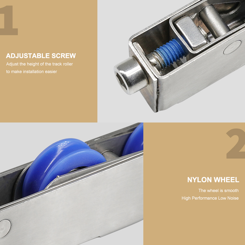 Aluminium Sliding Door Windows Hardware Accessories 4 Plastic Nylon Wheels Roller