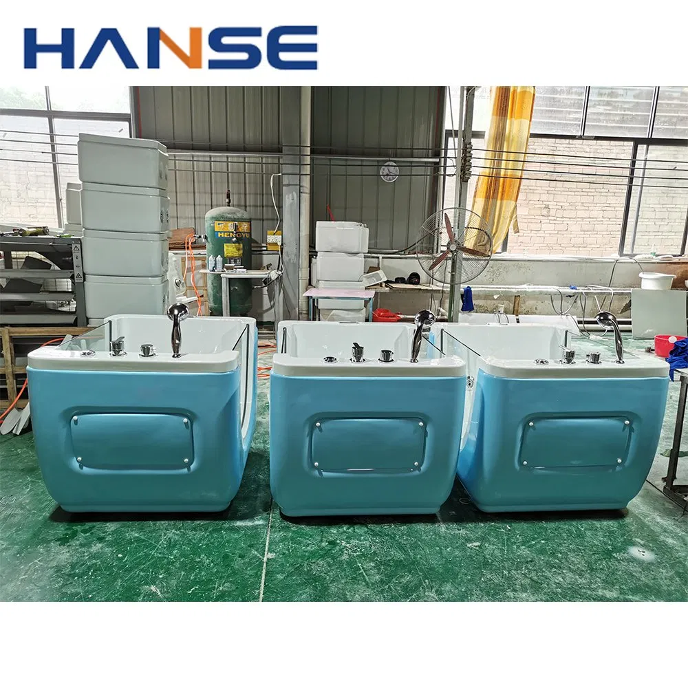 Детская ванночка с пузырьками воздуха и краном