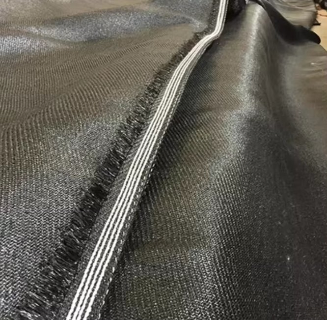 Black PP Polypropylene Pet Polyester Woven Geotextile for Road Basal Reinforcement