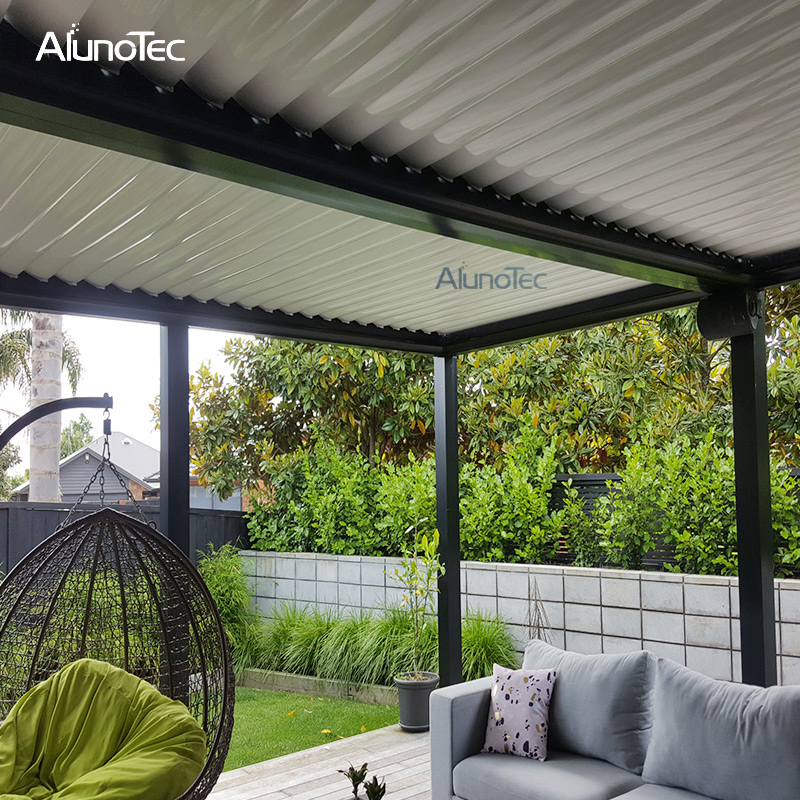 Outdoor Customized Pergola System with Adjustable Louvers Blade