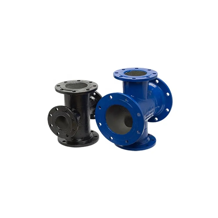 ISO2531 En545 En598 Epoxy Ductile Iron Di Pipe Fittings All Flanged Cross