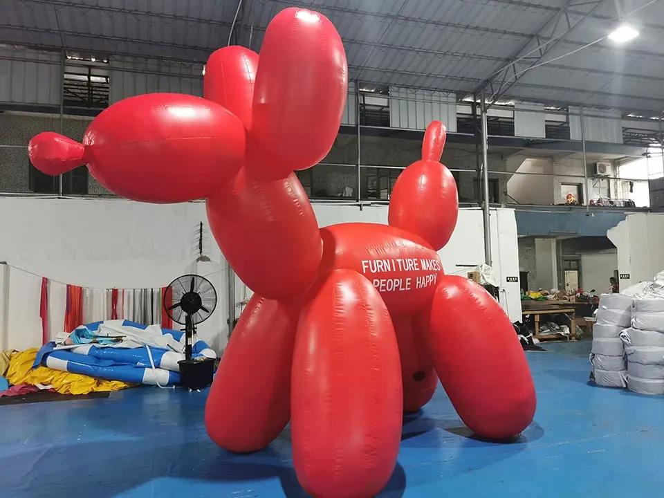 Boyi Inflatable Cute Dog Pet Shop Attract Customer Cartoon Puppy Dog