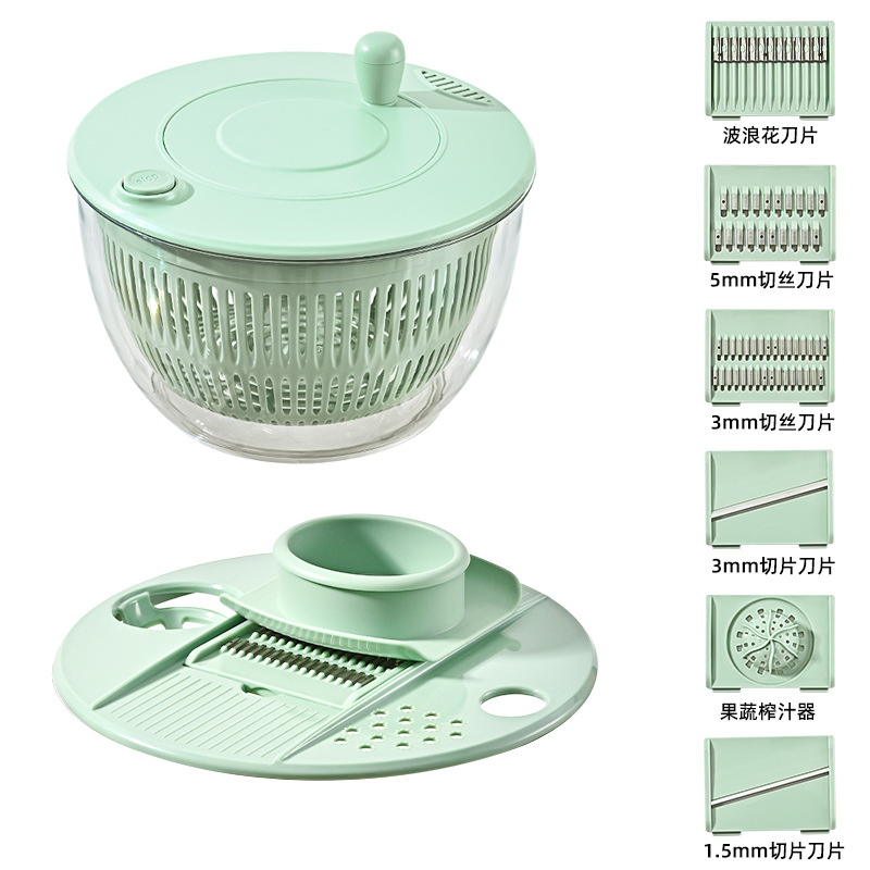 Multifunctional Vegetable Salad Dehydrator Household Fruit Water Remover Cucumber and Potato Shredder and Dehydrator