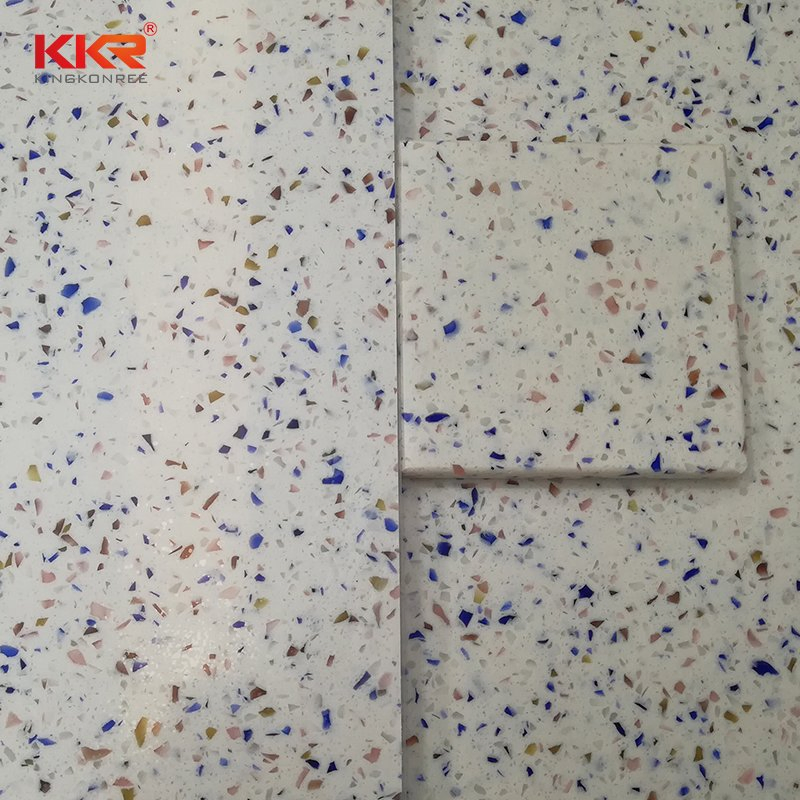 Artificial Stone 12mm 15mm 20mm Terrazzo Texture Acrylic Stone Solid Surface Sheet for Kitchen/Bathroom