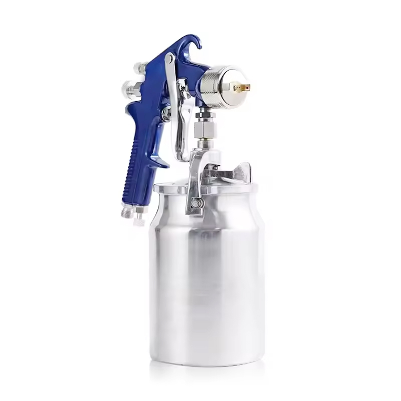 1000ml Capacity HVLP Air Spray Gun 1.8mm/2.0mm Nozzles Stainless Steel Pneumatic Air Wall Paint Car Spray Gun