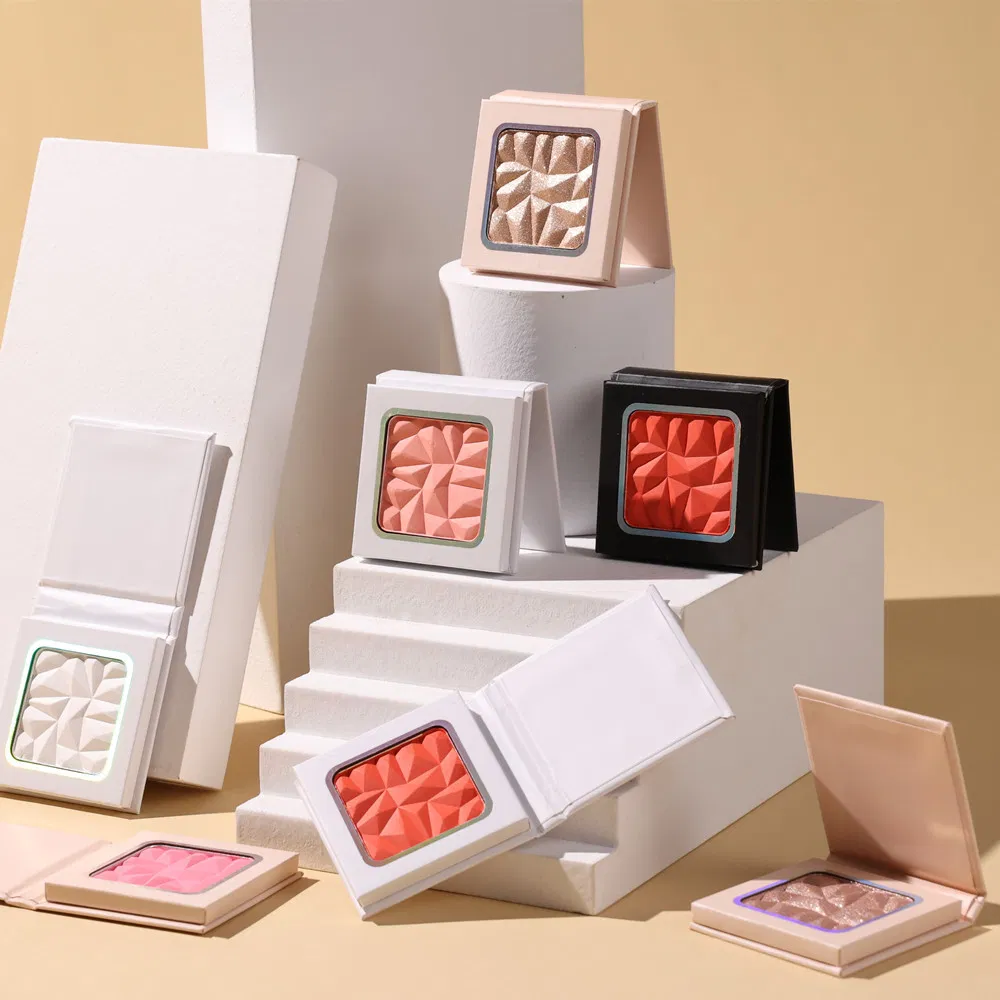 Multicolored Sparkly Diamonds Bloom Facial Powder Blush Ginger Rouge Cosmetic Powder