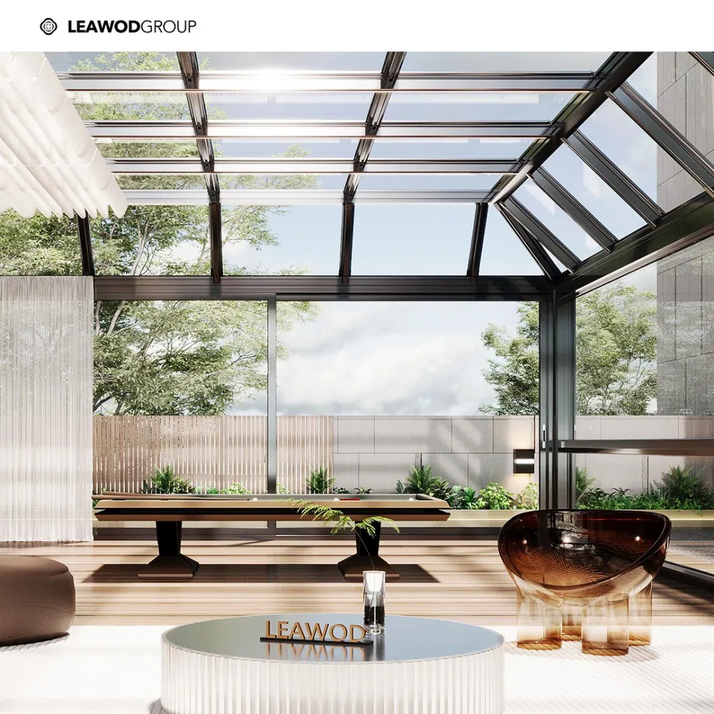Elegant Heat Insulation Glasshouse Sunroom for Luxury Villa