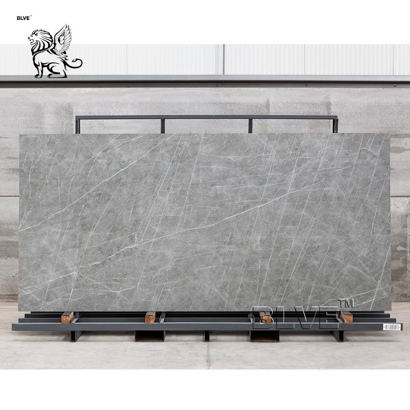 Factory Wholesale Sintered Stone Big Slab Acid-Resistant Porcelain Tile Modern Kitchen Countertop Design
