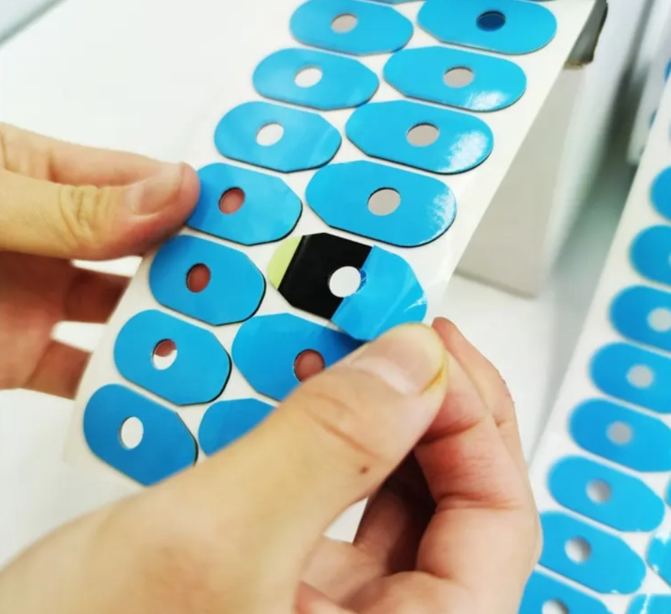 17*33mm Blue Optical Glasses Polishing Pad Lenses Blocking Pads Double Sided Foam Polishing Lens