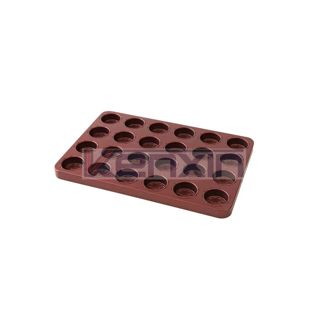 Optimal Heat 24 Slot Orange Pastry Pan for Consistent Orange Slice Tart Baking