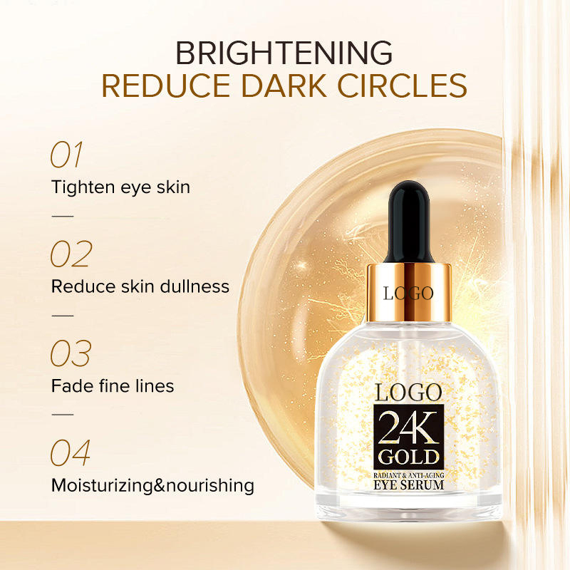 Ditong Skin Care 24K Gold 30ml Moisturizing Purifying Restoring Hydrating Facial Eye Care Eye Serum