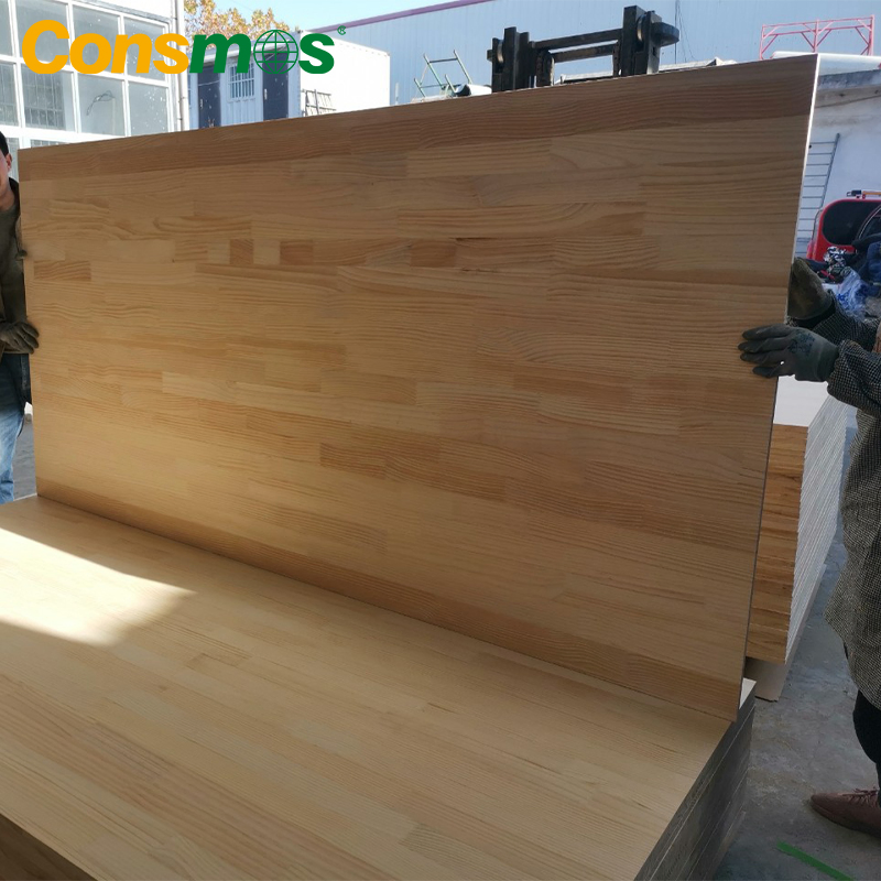 Consmos Solid Wood Panel Finger Jointed Boards Pine Edge Glued Lumber Sheet