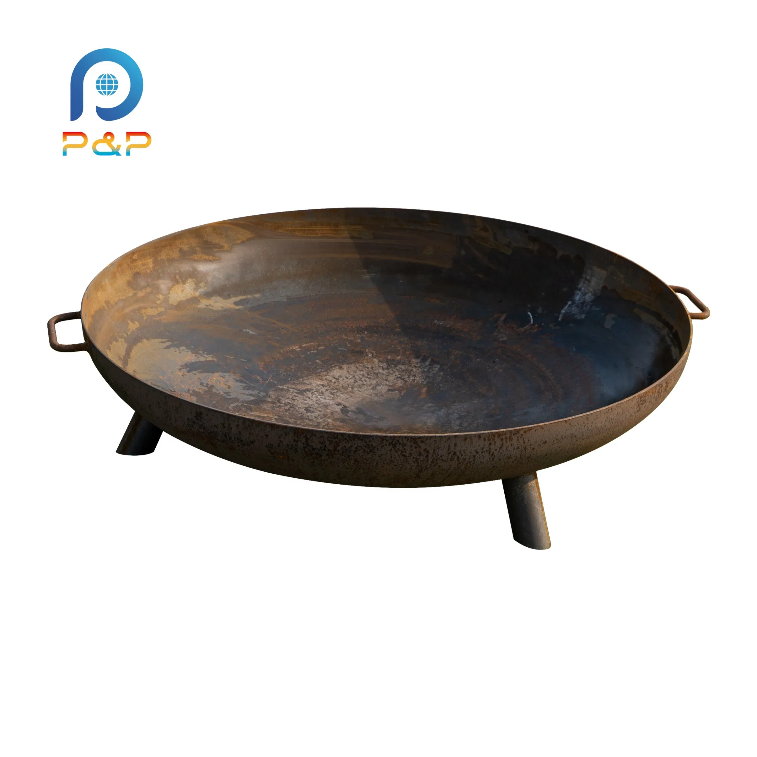 Стальной уличный очаг для семейных посиделок