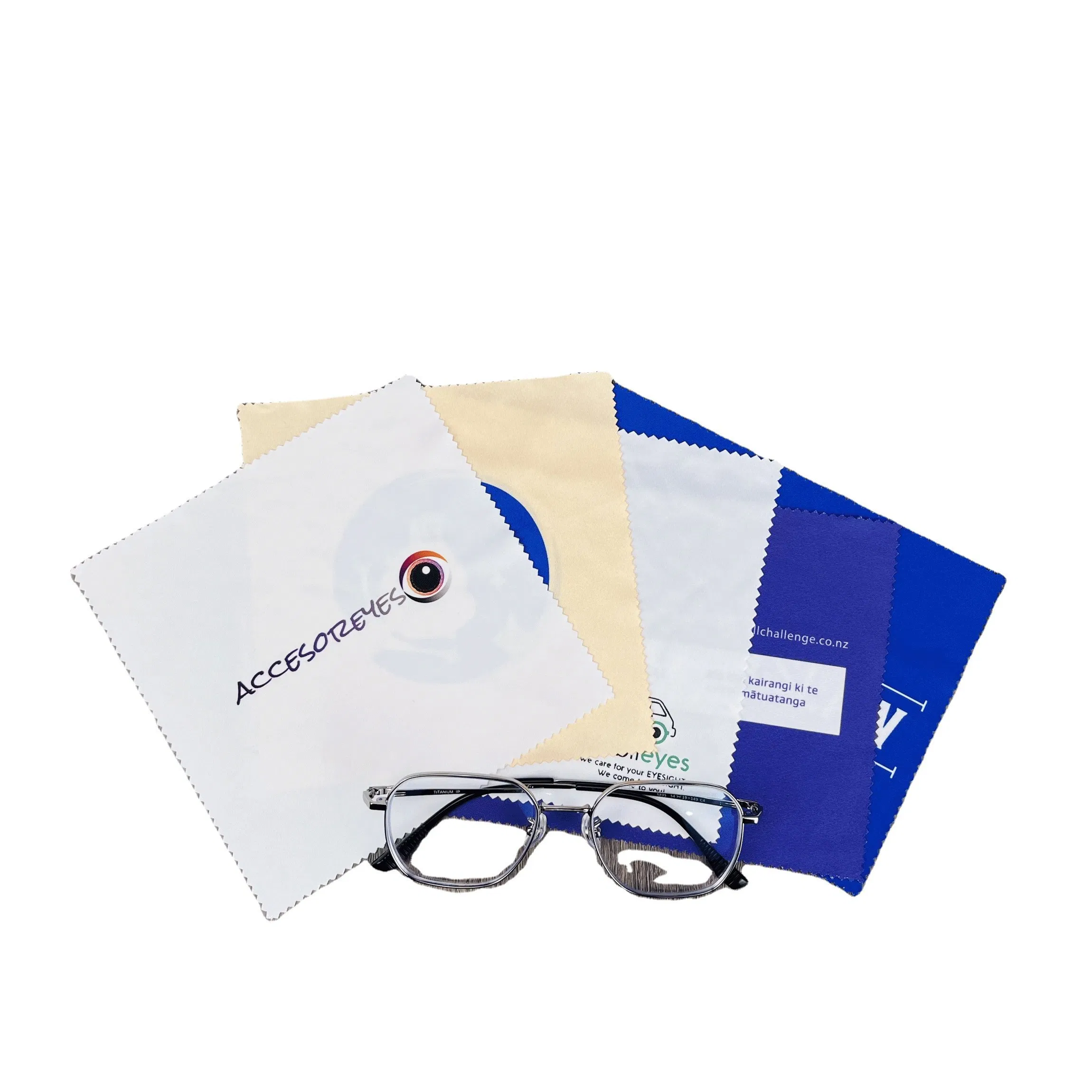 Customized Logo Eye Glasses Cloth Sunglasses Lens Jewelry Eyeglass Microfiber Cleaning Cloth