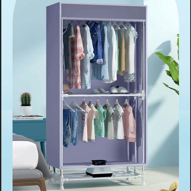 Foldable High-Efficiency Clothes Dryer with Unique Detachable PTC Heater