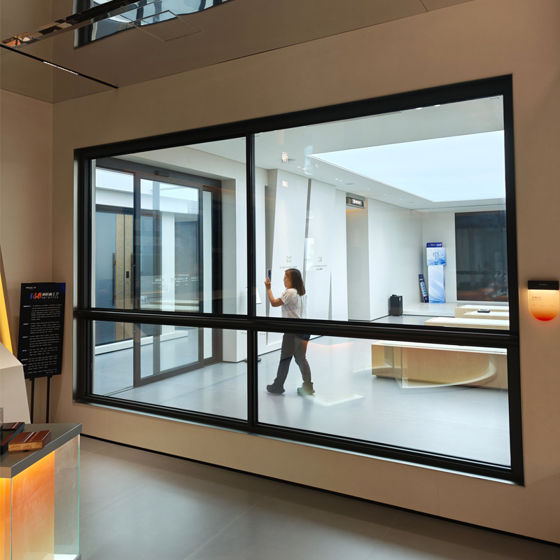 Energy Saving Double Glazed Aluminum Slide Window Impact Aluminium Glass Sliding Window