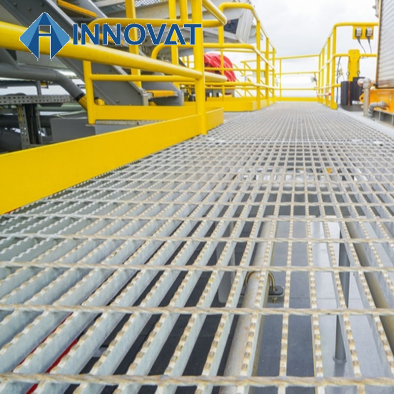Drain Grating Heavy Duty 50*8mm THK Drainage Steel Grating Shower Drain Grates Trench Drain Cover/30X100mm Galvanized Steel Grating