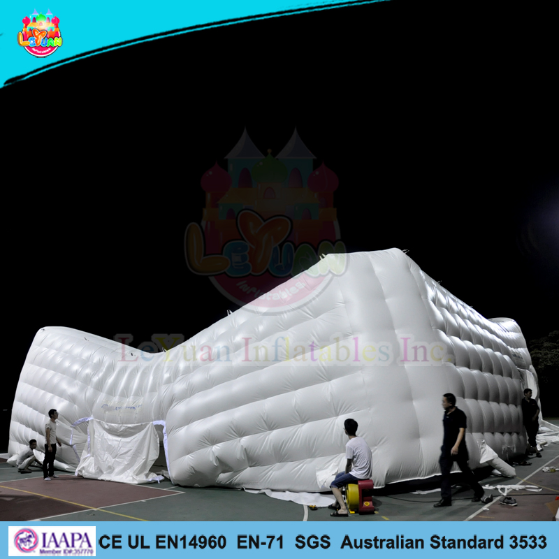 2018 Outdoor White Inflatable Party Bubble Tent Cube Tent