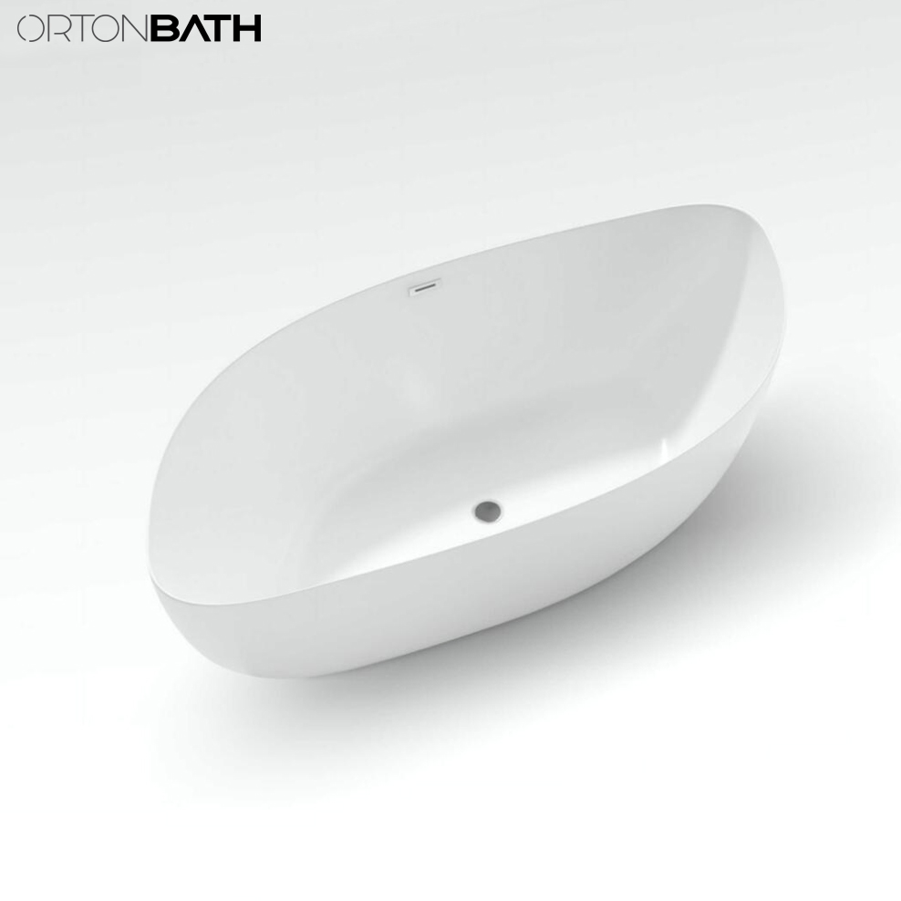 Акриловая ванна Ortonbath Glossy White Diamond с гидромассажем