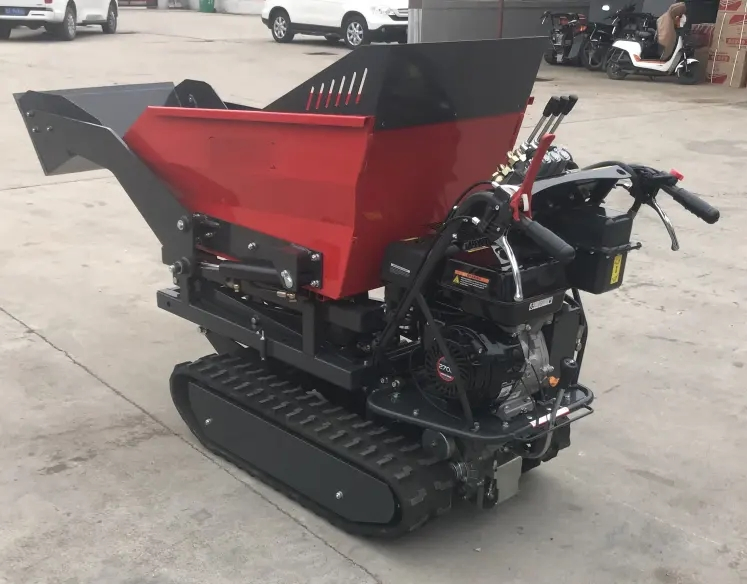 Multifunctional Mini Track Dumper All-Terrain 500kg Payload Wheelbarrow Power Concrete Buggy/Dumper