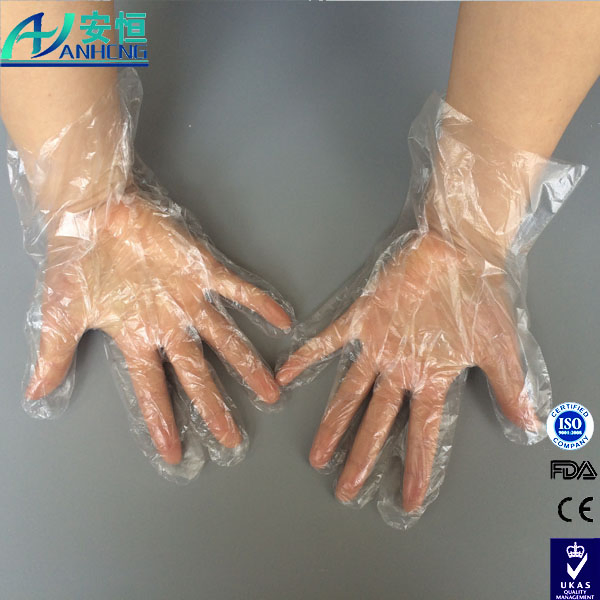 Disposable Blue PE or Poly Gloves - Disposable Food Handling Glove